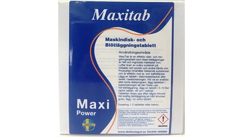 Maxitabs Maskindisk- och Blötläggningstablett