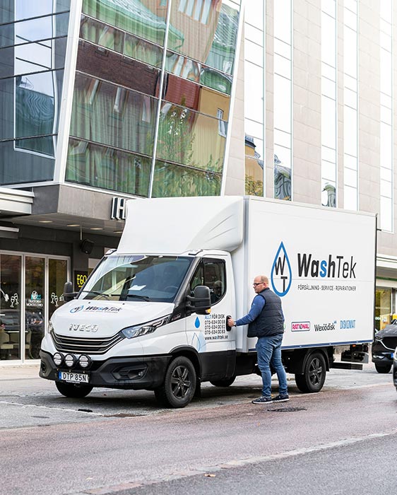 washtek-bil WashTek leverear produkter till hotell